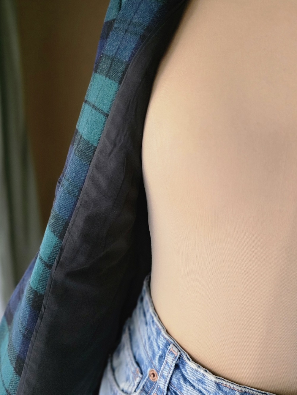 J.Crew Factory Black Watch Plaid Schoolboy Blazer Size 4 Petite Dark Academia - Picture 14 of 15